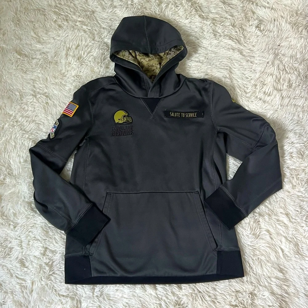 Nike NFL Cleveland Browns Salute to Service Therma-Fit Hoodie Youth L (14/16)